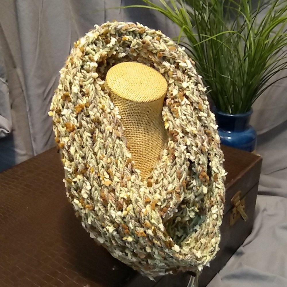 Handmade infinity scarf